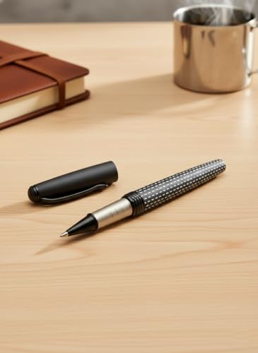 Image of Customized Metal Ballpoint Pen with Free Name Engraving | Premium Personalized Pen for Office, Gifting & Professionals (White,Black)
