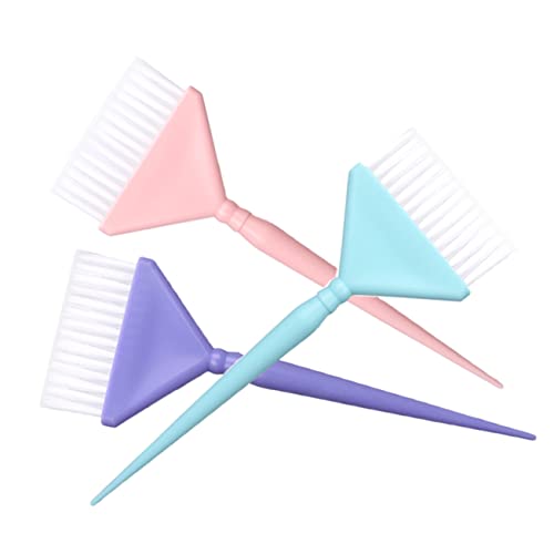 BELLIFFY 3pcs Hair Dye Brush Set Professional Hair Applicator Brush for Hair Coloring Soft Nylon Bristles Home Salon Use