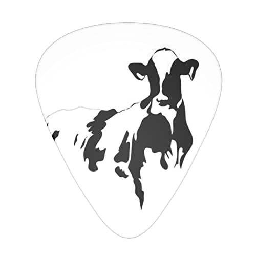 Lot de 12 médiators en forme de vache noir et blanc, 0,46 mm/0,71 mm/0,96 mm d’épaisseur pour guitares électriques… - Les Beatles, Paul McCartney, John Lennon, RIngo Starr, George Harrison Lot de 12 médiators en forme de vache noir et blanc, 0,46 mm/0,71 mm/0,96 mm d'épaisseur pour guitares électriques…