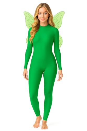 Image of Adult High Neck Long Sleeve Dance Unitard for Women Bodysuits Full Body Leotard Spandex Catsuit