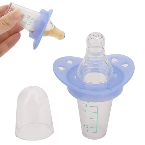 Chupete alimentador, 10ml Silicona Portátil Tipo Tetina Bebé Chupete Dispensador de Medicina Líquida Con Escala de Capacidad Para Viajes a Casa
