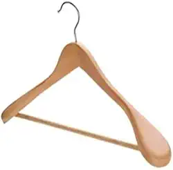 Cabide para Terno Casaco de Madeira Nobre Envernizado Alta Resistência Reforçado -1 unidade