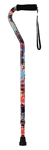 NOVA Designer Offset Handle Cane, Viva Las Vegas - Thumbnail 2