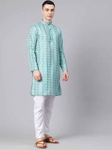 Image of Luxrio Kurta Set for Men Cotton Blend Kurta with Pyjama Set Ethnic Set