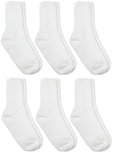 Jefferies Socks Girls 2-6x School Uniform Crew Sock 6 Pack