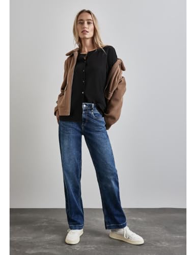 Chemisier structuré avec Broderie Femme Haut Tendance Manches Longues Chic - 3