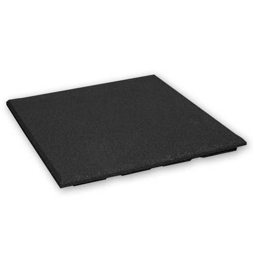 Dalles en caoutchouc de 20 mm - 1 m² (4 dalles de 50 x 50 cm) - Noir