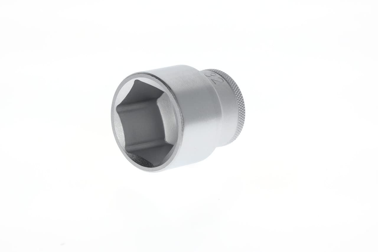 Gedore Silver Socket, 1/2" 12.5 Mm Drive, Hexagonal, 32 Mm Width, Tool, 19 32, Chrome-Plated Steel