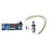 Gettimore Kit de controlador de temperatura de estación de soldador digital para mango T12, entrada de 12-24 V, pantalla digital azul, PCB 6,7 x 2,5 x 2,3 cm