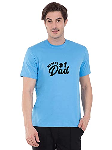 Image of MyTees |Funny Graphic Printed Trending Quotes Tshirt for Men | Half Sleeves T-Shirt for Women |Worlds Best dad Fathers Day papa tees |100% Cotton Biowash T-Shirt 180GSM for Man