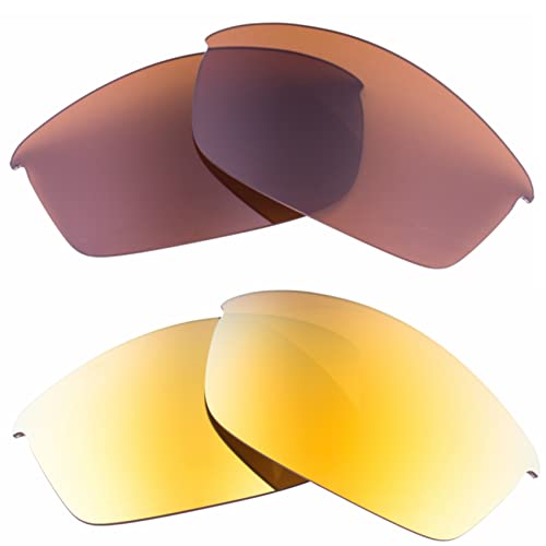 2色セット Oakley Flak Jacket アジアンフィット 交換レンズ 偏光/非偏光 オークリー フラックジャケット Asian-Fit レンズフリップ