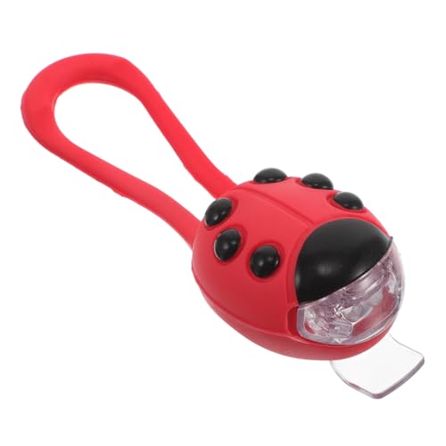 ibasenice High Intensity Led Ladybug Bicycle and Girls Night Riding Safety Universal Tail Handlebar Light