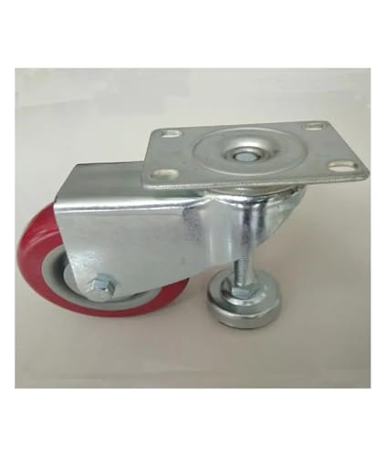 Roulette de nivellement réglable 10 cm PVC avec pied de fixation pour machine - 4