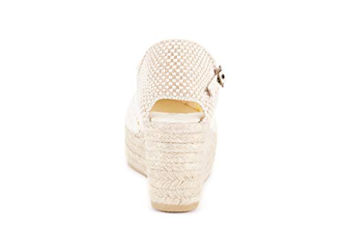 Image of VISCATA Satuna Women's Sandals Espadrille Canvas Buckle Wedges
