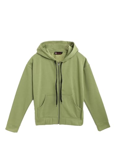 Image of Alano Unisex-Child Wool Blend Comfortable and Stylish Hooded Full Sleeve Lightweight Sweatshirt
