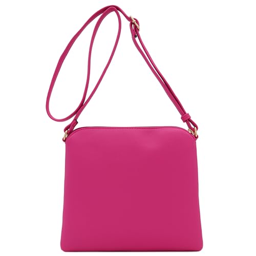 Image of DELUXITY Lightweight Medium Crossbody Bag with Tassel