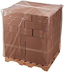 40 X 22 X 72 4 Mil Clear Pallet Covers 55/Roll - Laddawn 10630