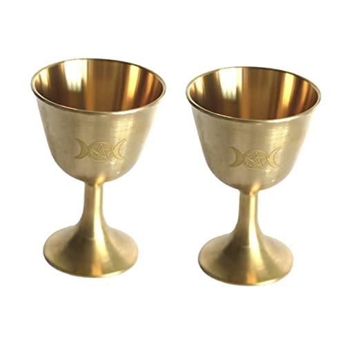 Zerodeko 2 St Glas Samling Gudstjänst Dekoration För Champagne Helig Handgjord Jucie Middag Staty Pentagram Måne Gotisk Tur Erbjudande Kungar Lyx Vatten Unikt Glas Altare Kontor