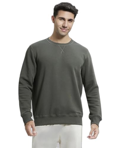 Image of Jockey US92 Men Super Combed Cotton Rich Fleece Sweatshirt with StayWarm Technology