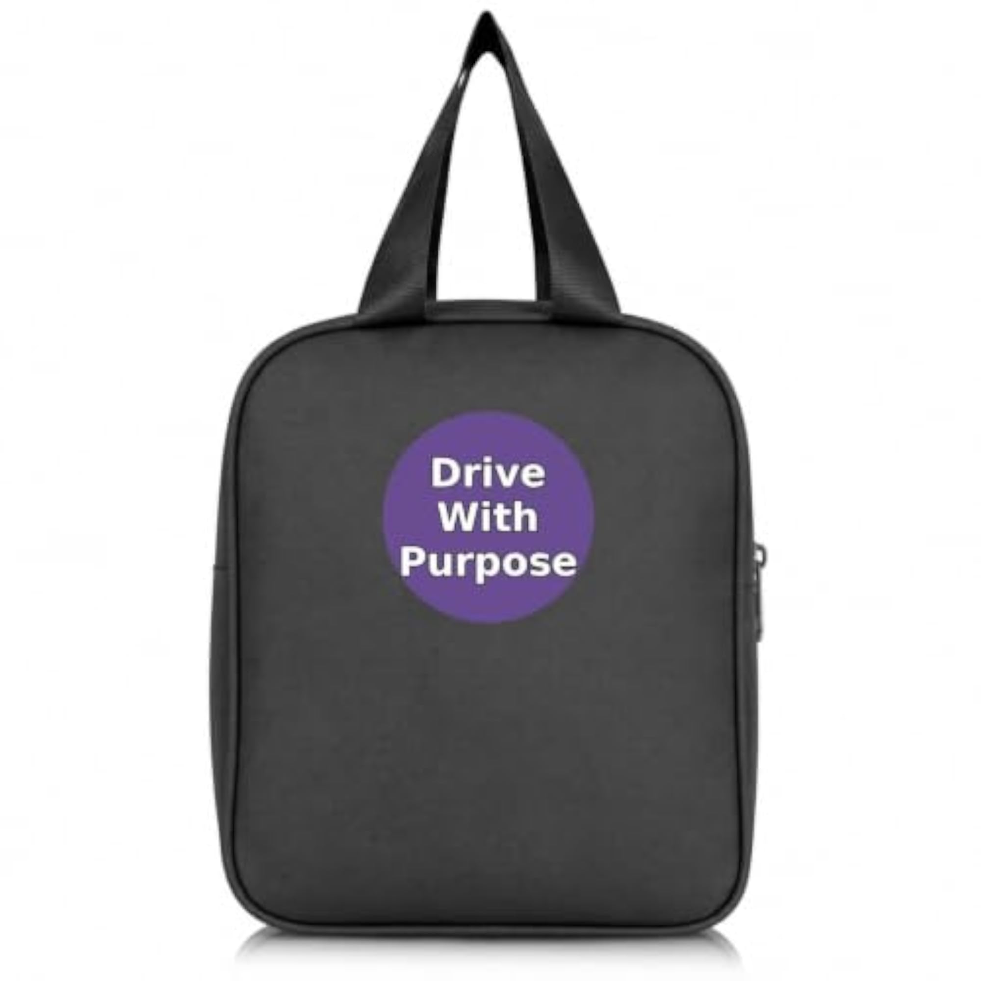 Classic Reusable Lunch Bag with Zipper Closure and Pocket