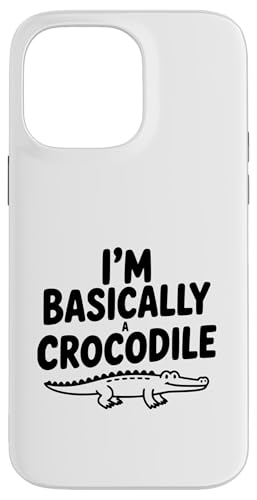 I'm Basically A Crocodile �ʔ��������̃��[���A �X�}�z�P�[�X iPhone 14 Pro Max �p