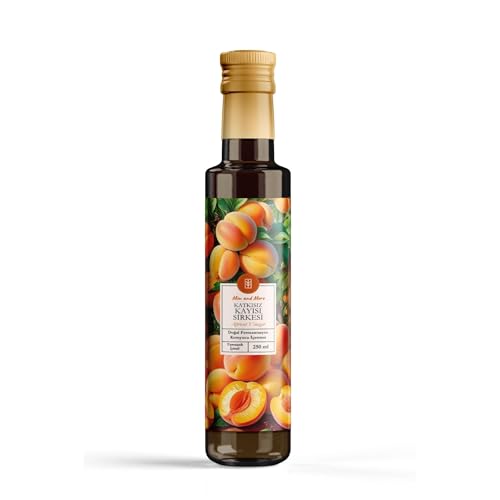 Kayısı Sirkesi - Doğal Fermantasyon, Katkısız, %100 Doğal, 250 ml