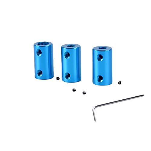 BQingWay 5pcs D14L25 Aluminum Alloy Coupling Bore 5 * 5mm 5 * 8mm 8 * 8mm 6x8 3D Print Part Blue Flexible Shaft Coupler Screw Part Stepper Motor (Size : 5x8)