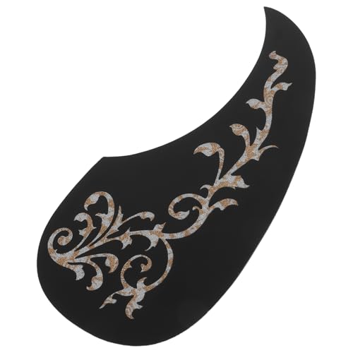 LIFKOME 1Pc Guitar Pickguard Scratch Guard Plate Self Adhesive Guitar Pick White Tree Vine Flower Design for Acoustic Guitar Water Drop Shape