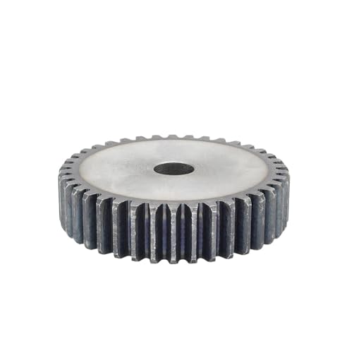 Bevel Gear Pinion Hardware Mechanical Spur Gear 2M-41T/42T/43T/44T Teeth Pitch 6.28 Mm Gear Thickness 20 Mm Bore 14 Mm Cylindrical Gear Low Carbon Steel(43 Teeth)