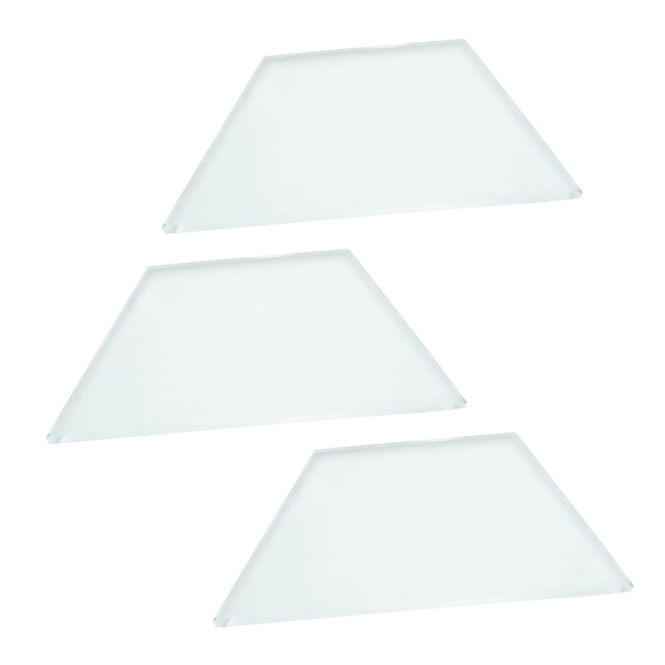 OUNONA Optical Glass Lenses for Physics Education 3 Pieces Demonstration Lens Set Lens for Experiments and Learning