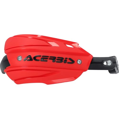 Acerbis Red/White Plastic Endurance X Handguards (2980461005)