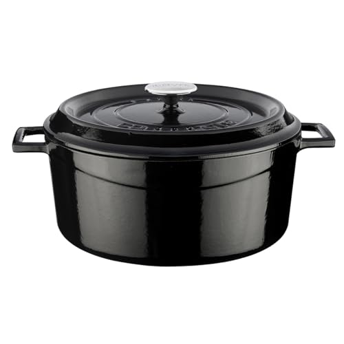 Lava Signature Enameled Cast-Iron Round Dutch Oven - 7 Quart Cobalt Blue product thumbnail 10