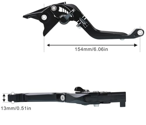 Leviers d'embrayage Trident660 pliables et extensibles pour moto Triumph