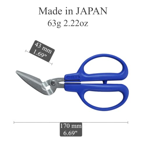 Canary PS-40H Milk Carton Scissors 6.7 Inch Angled Craft Scissors thumb #1