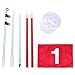 Portable Golf Flag Stick Golf Hole Cup Nylon Golf Flags Golf Green Flag and Hole Cup