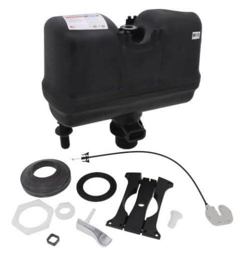 FLUSHMATE Plastic Pressure Assist Flushing System, Black, for Use with Pressure Assist Toilet, for Use with Gr