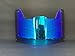 Precision Revo Blue Football Helmet Visor/Eye-Shield // Fits Kids, Youth & Adult Helmets // Eye Protection for Helmet and Facemask // Dark Tinted Visor
