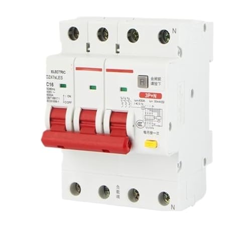 Disjoncteur DZ47 AC 400V 63A triphasé contre court-circuit et fuite de courant