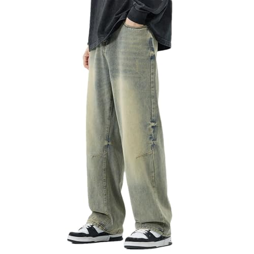 Men's Denim Pants Vintage Slim Fit Casual Classic Jeans