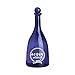 BrandPrint Bottiglia in Vetro Blu per Acqua Modello Viola 750 Ml Serigrafata Naturale con Tappo a Sfera Blu