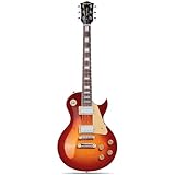 Leo Jaymz SC Series Electric Guitar – Mahogany Body, Laurel Fingerboard, Dual Humbuckers, Stainless Steel Frets, Tune-O-Matic Bridge, C Neck, 18:1 Tuners(Cherry SunBurst)