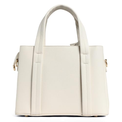 Image of EXOTIC Premium Ivory Chic Edition Urban Luxe Hand & Sling Bag for Women | Stylish PU Leather Tote with Spacious Compartments & Detachable Strap