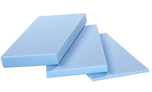 Preisvergleich Produktbild saarschaum® Schaumstoffplatte, Schaumstoff Matte RG 3550 blau 202x122x2 cm mittelfest Gute Qualität für Sitzkissen Rückenkissen Sitzbänke Stuhlkissen Wohnmobilausstattung Matratzenauflage Versand
