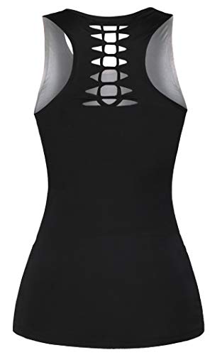 Sister Amy Women's Skull Print Halloween Out T-Shirt Sleeveless Tank Top Vest Purple M/L #TOP1