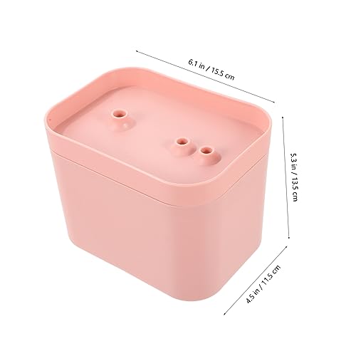 Fuente de agua automática para gatos y perros color rosa miniatura 5