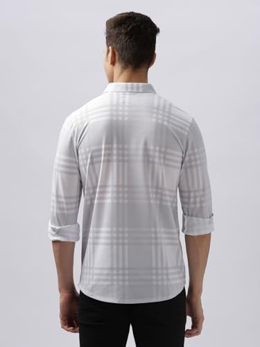 Image of BULLMER Trendy Regular Fit Striped Causal Full Sleeve Shirt for Men.