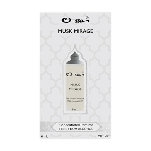 Image of Ossa Musk Mirage Concentrated Perfume 6ml | Alcohol Free Roll On Attar For Men And Women | Premium Long Lasting Unisex Fragrance With Sandalwood & Vetiver | Exquisite Scent for All-Day Enjoyment