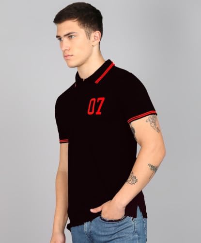 Image of INKKR Men's Solid Polo Neck Half Sleeve Stylish T-Shirt Combo