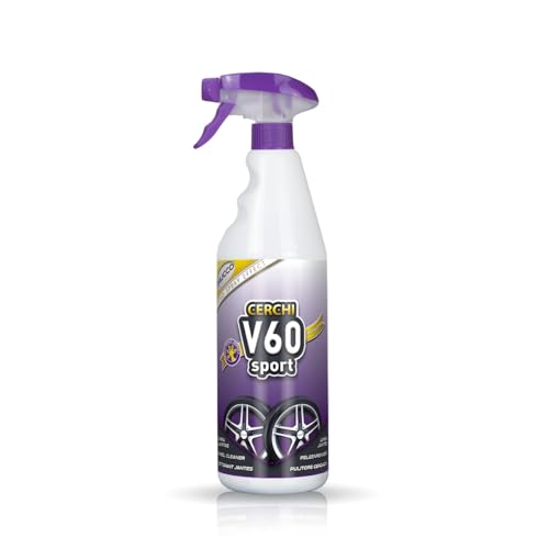 Sisbrill V60 Sport Pulitore cerchi - neutro e sicuro - Effetto Gecko Spray - Ed. Italia - 1 Litro (1 l (Confezione da 1))
