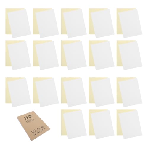 WRITWAA 50 Juegos Folios Autocopiativos sin Carbón Blanco para Oficina Papel Organizado y Resultados Claros en Libros de Cuentas y Material de Papelería